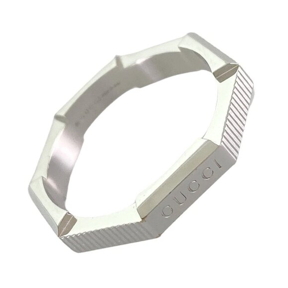 GUCCI Link to Love Mirror White gold Ring - Picture 1 of 12